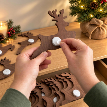 MerryGlow™ Press on Reindeer Light