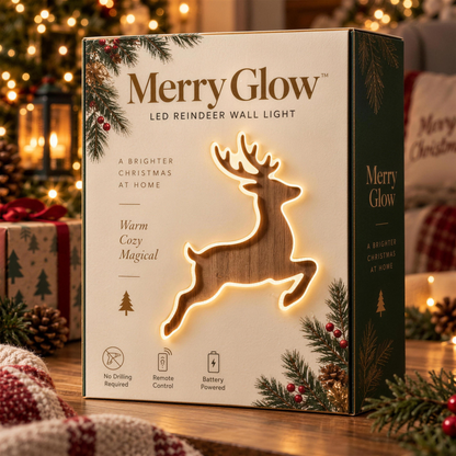 MerryGlow™ Press on Reindeer Light