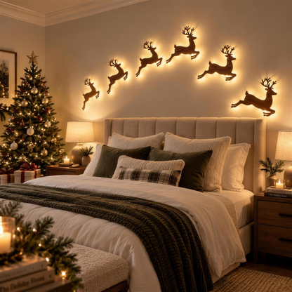 MerryGlow™ Press on Reindeer Light